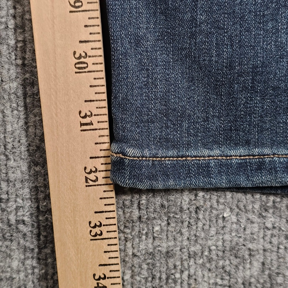 PAIGE Federal Transcend Slim Straight Jeans Mens 32 Cellar Dark Wash Blue - Picture 13 of 13